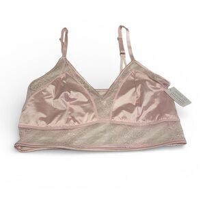 Auden Womens Size XL Pink Lace Bralette